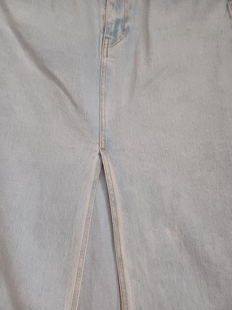 Maxi riflová sukňa stradivarius, č.m/l, stradivarius,m