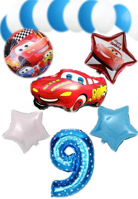 Balóny mcqueen autá - až 15/16 kusov, 