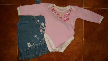 Riflove šatočky + body, 68