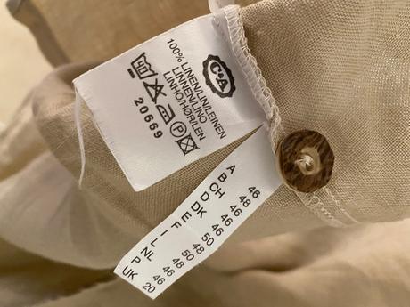 Ľanová košeľa č.46, c&a,46