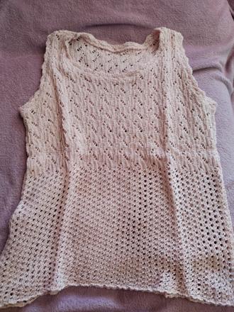 Ruzove pletene tričko,