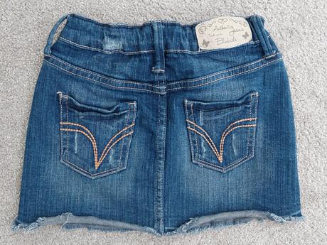 Riflová mini sukňa, 98