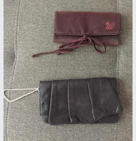 Swarovski kozmetická taštička a listová kabelka, swarovski