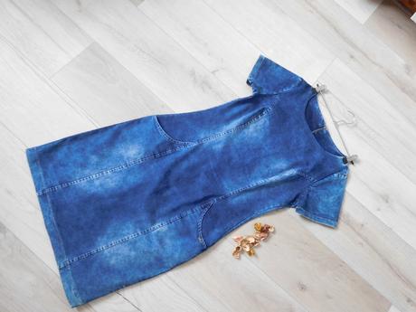 Šaty riflové, m , pružné, m