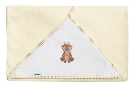 Sensilo detská osuška froté jeleň béžová 100x100cm, 