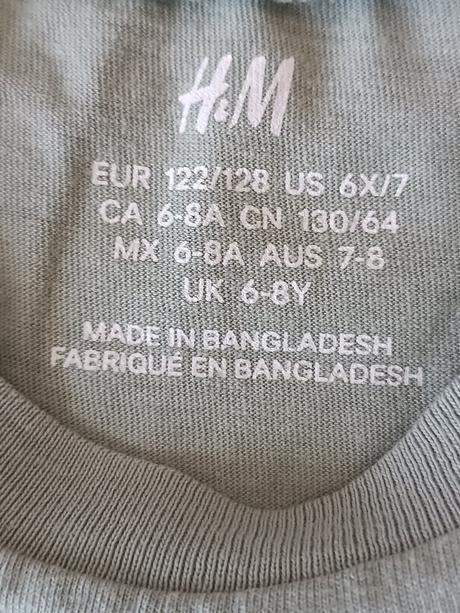 Tričko s krátkym rukávom, h&m,122