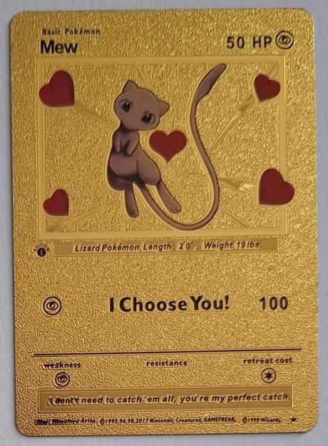 Pokémon karty zlaté plastové (30 ks),