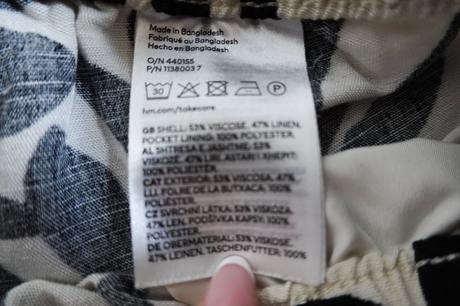 Ľanové nohavice h&m, h&m,s