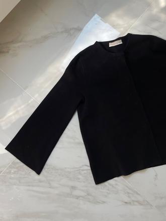 Stefanel čierne minimalistické sako / kardigán, xs