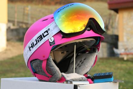 Lyžiarska prilba giro l , okuliare, giro,l