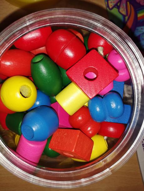 Drevené koráliky a puzzle mlp, 