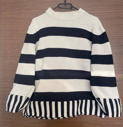 Bezovo cierny pasikavy sveter vero moda, vero moda,s