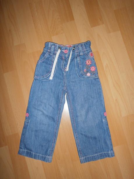 Tenké roll up vyšívané rifličky , cherokee,98