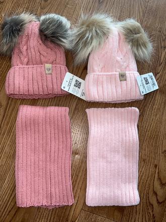 Dvojbrmbolcove ciapky a nakrcnik, 86 / 92 / 98 / 104