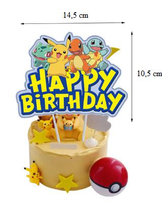 Tortový zápich pokémon 06 - skladom, tz-126, 