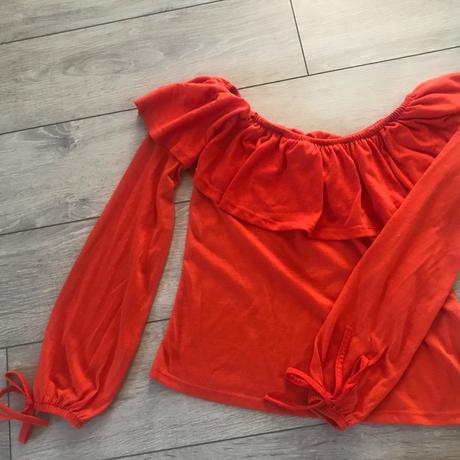 Oranžové tričko s dlhým rukávom, primark,38