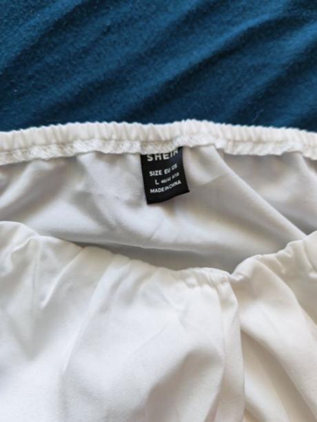 Volánový set - šortková sukňa+crop top, l
