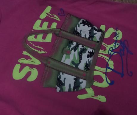 Tričko ružové s nápisom, 158