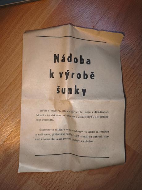 Retro šunkovar - originál krabica,