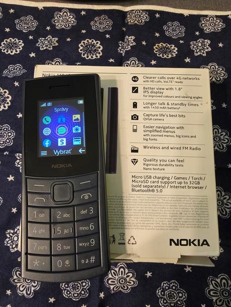 Nokia 110 4g 2023 model dual sim modra, nokia
