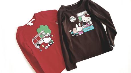Tričká hello kitty  v.122-128, h&m,122