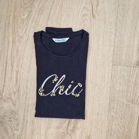 Tričko mayoral bavlnené tmavomodré, mayoral,158