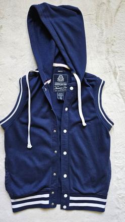 Mikina bez rukavov, s kapucnou, zn. american rag, s