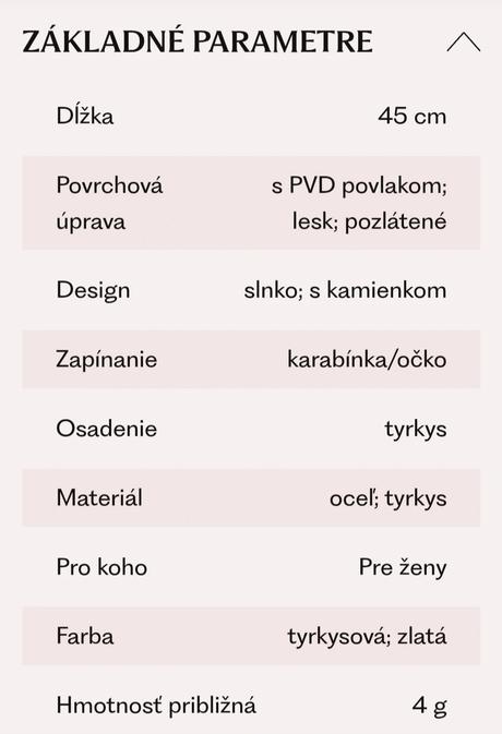 Náhrdelník s tyrkysom emily westwood, 