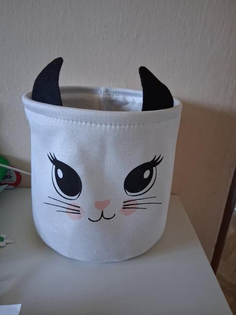 Veľká nádoba mačka kôš box organizér plyšáky, 