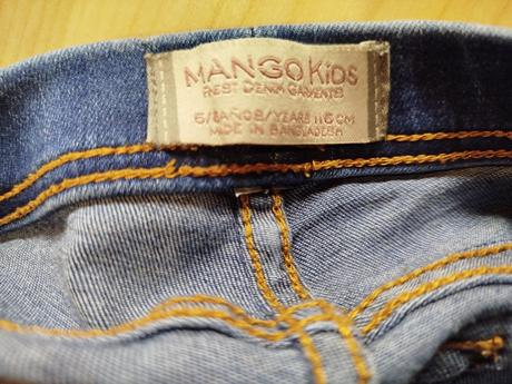 Jegginsy pre štíhle dievčatko, mango,116