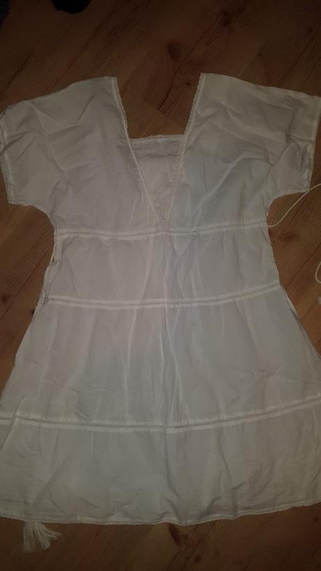 Biela vyšívaná tunika/šaty, 40
