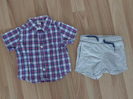 Košeľa old navy a šortky . 3-6 mesiacov, old navy,68