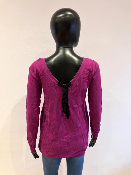 Dámsky sveter vzadu s mašľou (s), s