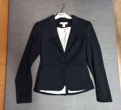 Dámske tmavé sako, h&m,xs