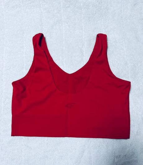 Tmavočervený športový top 4f, l / xl