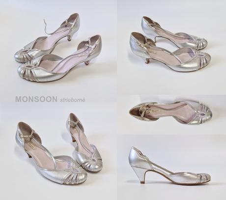 Lodičky zn.monsoon strieborne č.40, 40