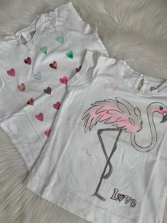 Biele tričká indigo 2kusy, 92