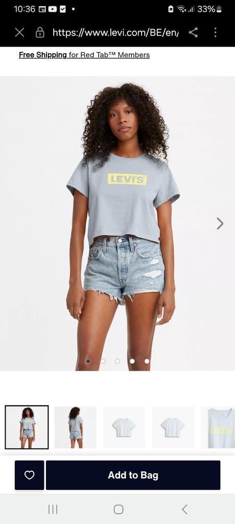Crop top levis, levis,xs