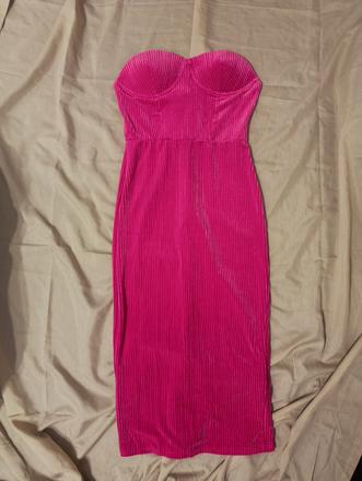 Shein bae ružové šaty, s