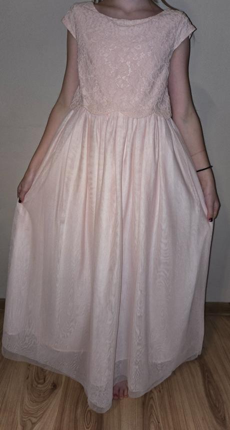 Krásne šaty vel.140 dlhé, h&m,140