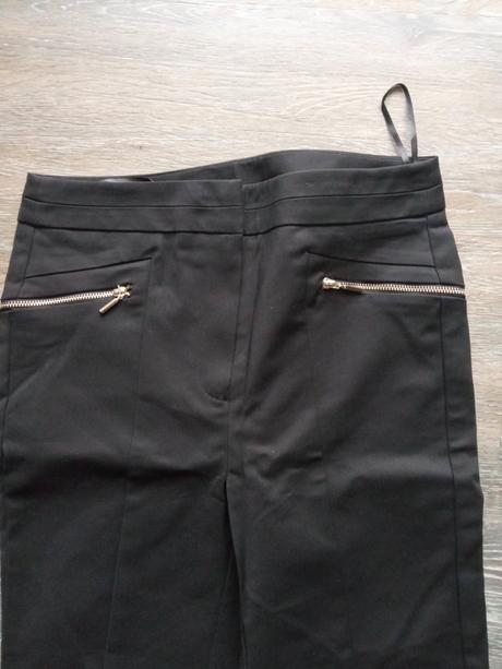 Čierne úzke nohavice, f&f,34