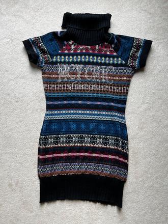 Rolákové zimné šaty, s