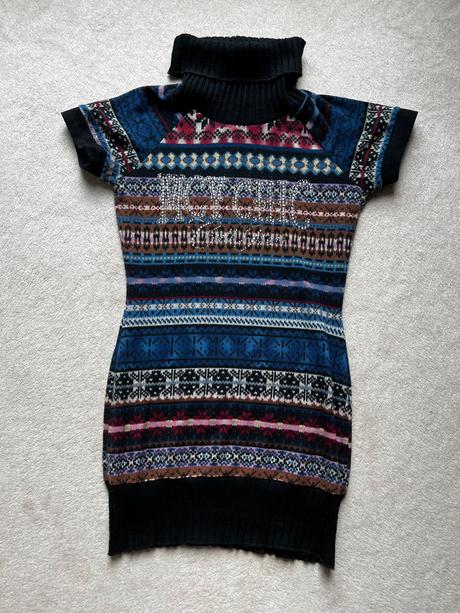 Rolákové zimné šaty, s