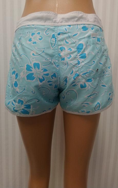 Dámske šortky, modro biely vzor, kalamton, s, s