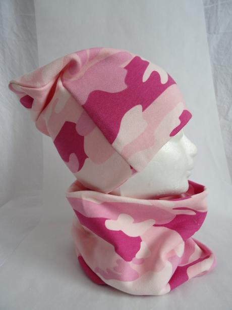 Maskáčová čiapka a šál, 50 - 158