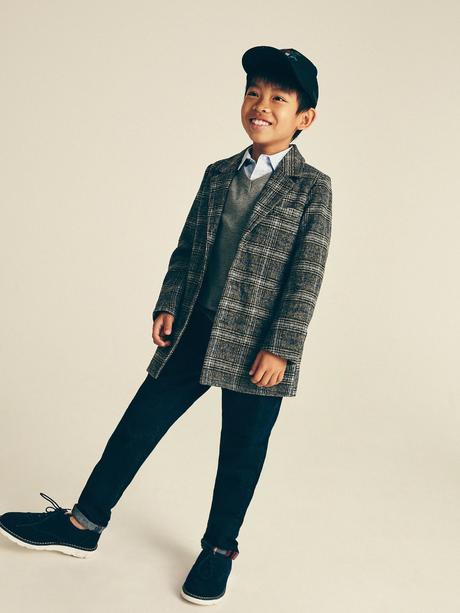 Elegantný karovany kabát reserved, reserved,152 / 158 / 164