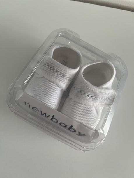 Dojčenské capačky new baby biela veľ. 12 (6-9m)., <17