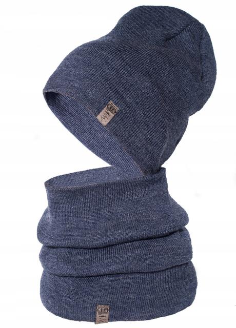 Pánsky zimný set čiapka a nákrčník /mix farieb,