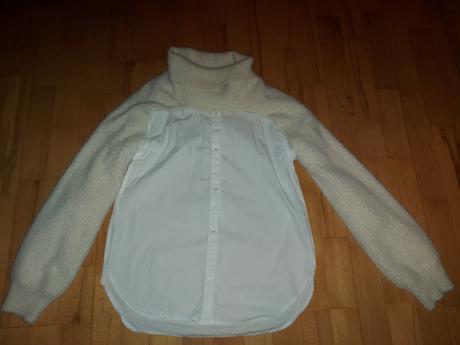 Košela s úpletovými hrejivými rukávnikmi, zara,164