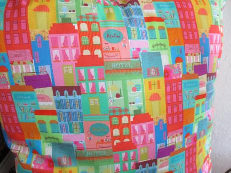 Obliečka pestrofarebné domy,